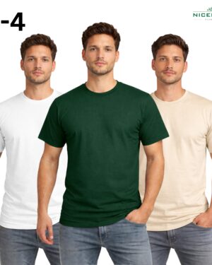 Premium Solid T-Shirt Combo – 3 Pcs | 100% Cotton, 180 GSM