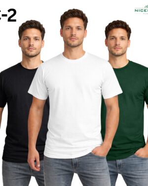 Premium Solid T-Shirt Combo – 3 Pcs | 100% Cotton, 180 GSM