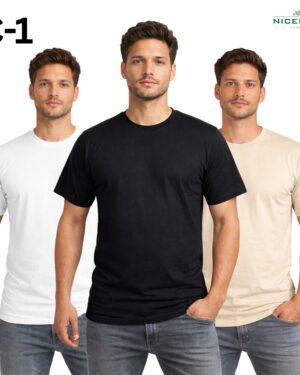 Premium Solid T-Shirt Combo – 3 Pcs | 100% Cotton, 180 GSM