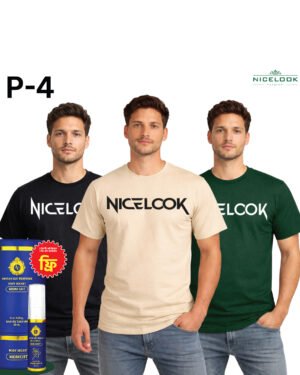 Premium Print T-Shirt Combo – 3 Pcs | 100% Cotton, 180 GSM