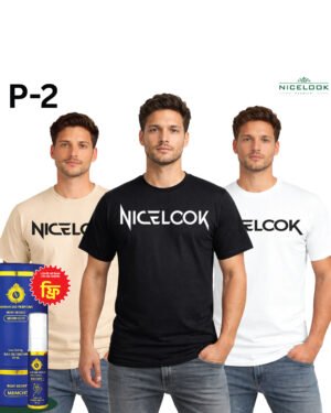 Premium Print T-Shirt Combo – 3 Pcs | 100% Cotton, 180 GSM